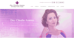 Desktop Screenshot of draclaudiaarantes.com.br